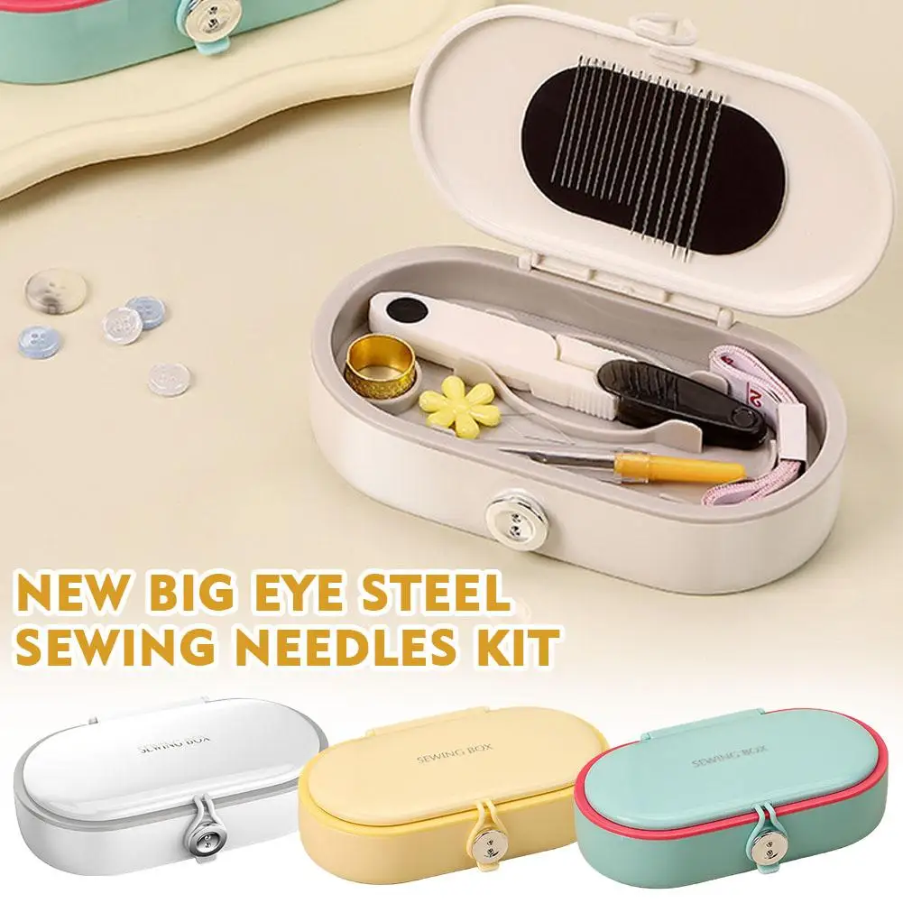 Magnetic Sewing Kit Needle and Thread Box Double-layer Practical Multifunctional Sewing Tool Needle and Thread Storage Box