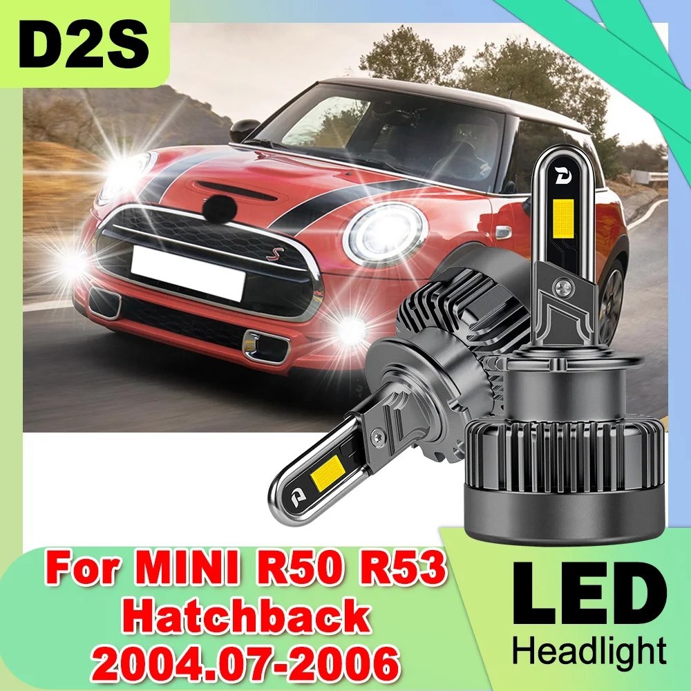2PCS D2S LED Xenon Headlight With Fan 1:1 Design 6000K High Power For MINI R50 R53 Hatchback 2004.07-2006 Turbo HID Xenon Light
2PCS D2S LED Xenon Headlight With Fan 1:1 Design 6000K High Power For MINI R50 R53 Hatchback 2004.07-2006 Turbo HID Xenon Light