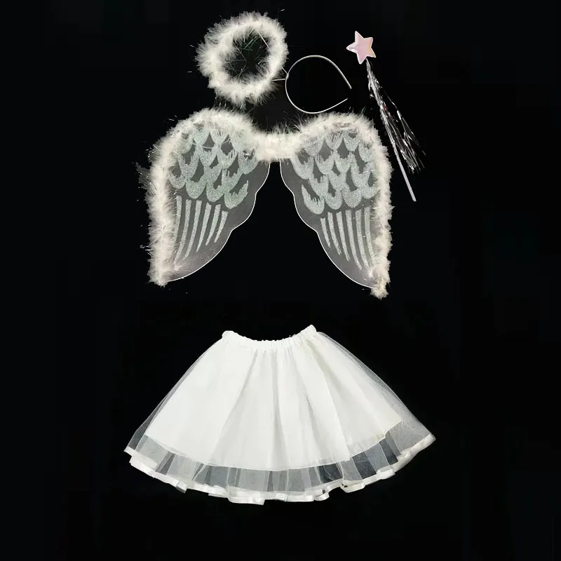 Kids Adult Party White Angel Feather Wings Wands Tutu skirt Cosplay Elastic Straps Wedding Birthday Halloween Christmas
Kids Adult Party White Angel Feather Wings Wands Tutu skirt Cosplay Elastic Straps Wedding Birthday Halloween Christmas