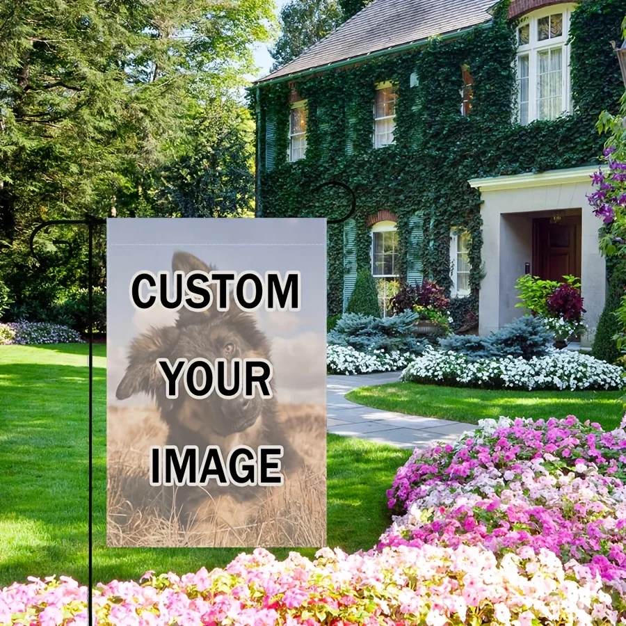 1pc Double-Sided Custom Garden Flag with Any Photo/Text, Custom Polyester Garden Flag, No Flagpole Included, for Outdoor Indoor
1pc Double-Sided Custom Garden Flag with Any Photo/Text, Custom Polyester Garden Flag, No Flagpole Included, for Outdoor Indoor