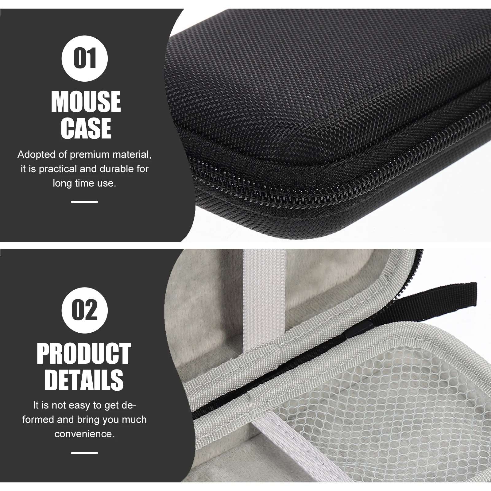 Hard Mouse Storage Case Shockproof Dustproof Smooth Zipper Design for Easy Access Mouse Case Eva Metronome Carry Bag
Hard Mouse Storage Case Shockproof Dustproof Smooth Zipper Design for Easy Access Mouse Case Eva Metronome Carry Bag