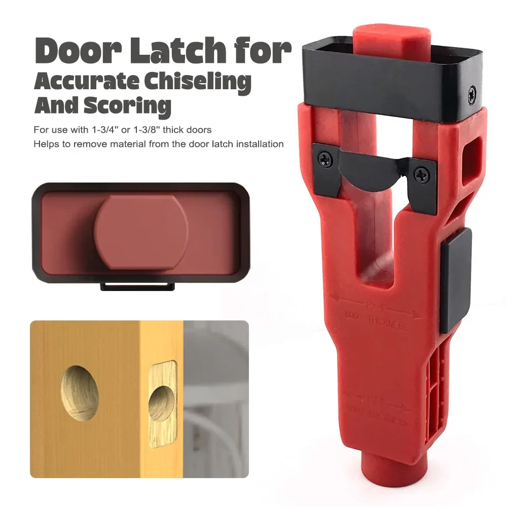Door Latch Hole Mounting Kit will help you remove material for 1-3/4 or 1-3/8 inch thick doors, door latch tools
Door Latch Hole Mounting Kit will help you remove material for 1-3/4 or 1-3/8 inch thick doors, door latch tools