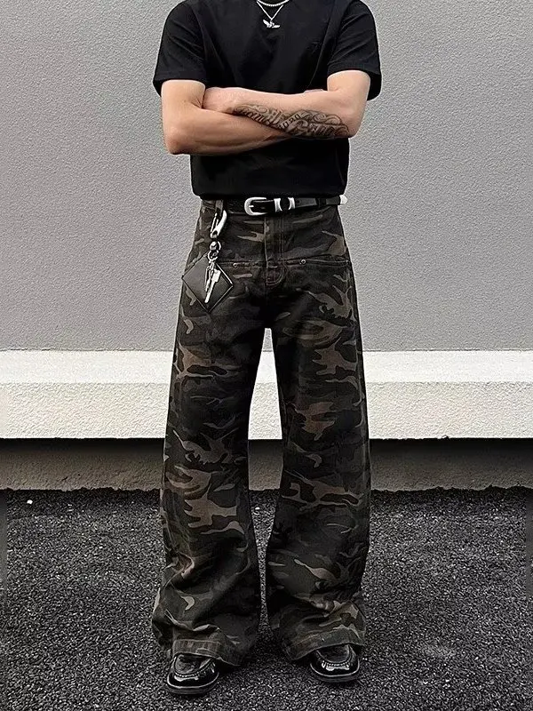 American High Street Camouflage Work Pants Men's Trendy Hip Hop Loose Flared Casual Floor-Length Jeans Youth Wear Spring
American High Street Camouflage Work Pants Men's Trendy Hip Hop Loose Flared Casual Floor-Length Jeans Youth Wear Spring