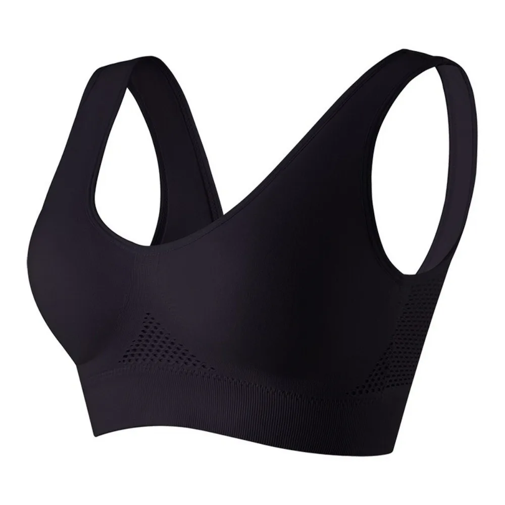 Plus Size Hollow Out Sports Yoga Bra Quick-Drying Breathable Wireless Bra Seamless Mesh Ladies' Underwear Fitness
Plus Size Hollow Out Sports Yoga Bra Quick-Drying Breathable Wireless Bra Seamless Mesh Ladies' Underwear Fitness