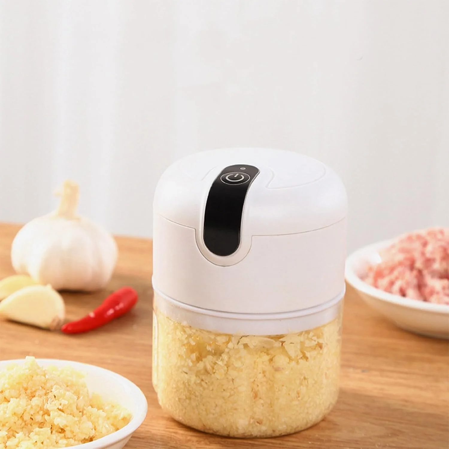 Мини-кухонный комбайн, мясорубка 37 Вт с USB-зарядкой, портативный измельчитель еды с контейнером, измельчитель мясных луков, мясорубка для K
Мини-кухонный комбайн, мясорубка 37 Вт с USB-зарядкой, портативный измельчитель еды с контейнером, измельчитель мясных луков, мясорубка для K