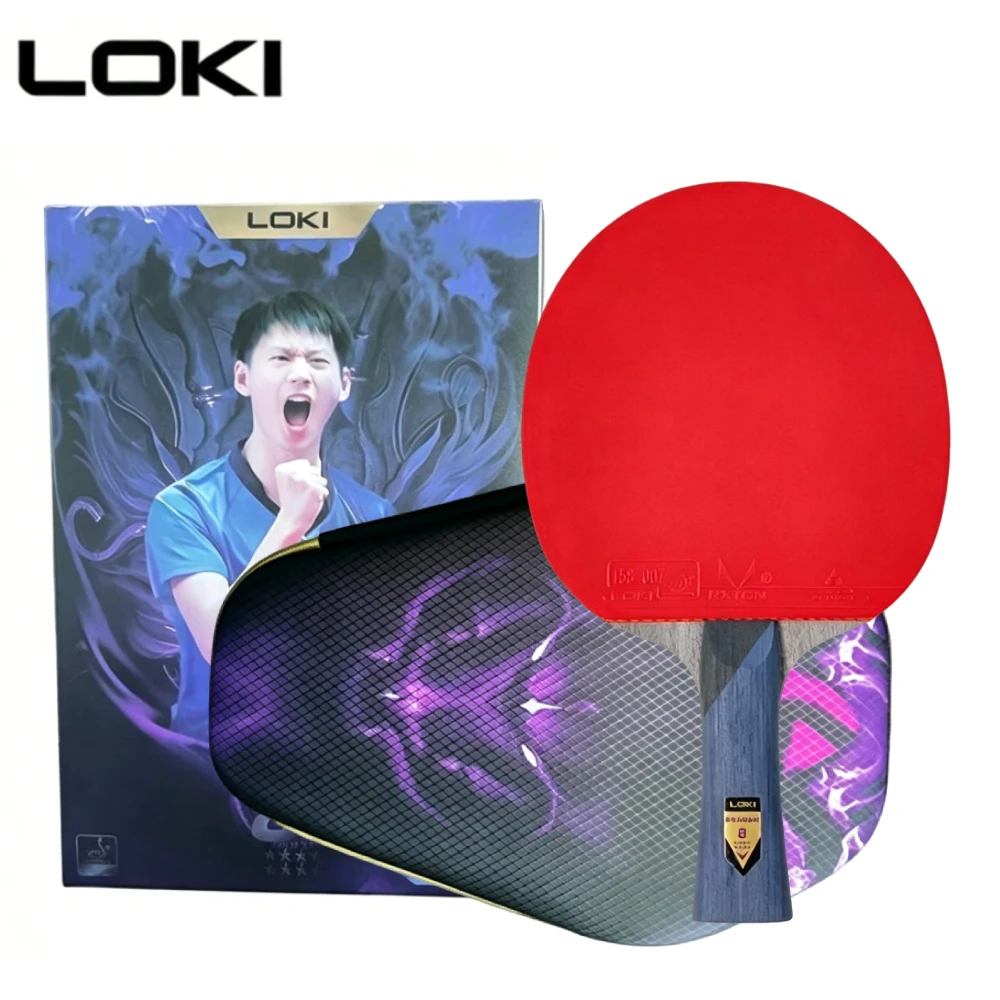 Professional Loki DRAGON 8 Star Table Tennis Racket With RXTON 7 Sticky Rubber Orignal Ping Pong Racket Paddle Bat Carbon Blade
Professional Loki DRAGON 8 Star Table Tennis Racket With RXTON 7 Sticky Rubber Orignal Ping Pong Racket Paddle Bat Carbon Blade