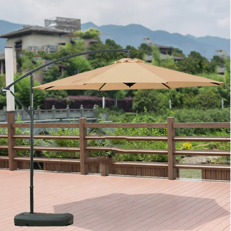 Hot Selling Sun Banana Cantilever Parasol Garden Courtyard Hotel Patio Umbrella Steel Cross Base Waterproof Foldable Modern
Hot Selling Sun Banana Cantilever Parasol Garden Courtyard Hotel Patio Umbrella Steel Cross Base Waterproof Foldable Modern