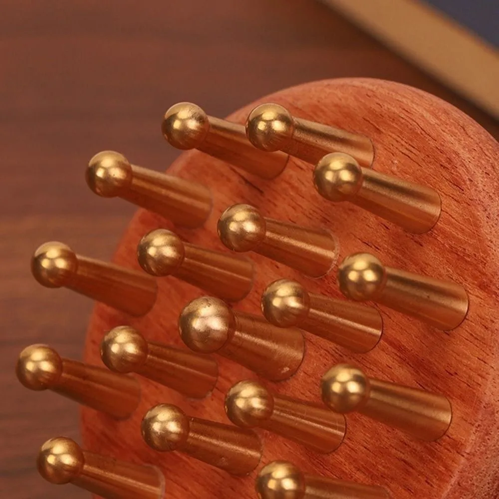 19 Teeth Sandalwood Massager Comb Natural Material Reduce Puffiness Brass Meridian Comb Long Hair Skin Scraping
19 Teeth Sandalwood Massager Comb Natural Material Reduce Puffiness Brass Meridian Comb Long Hair Skin Scraping