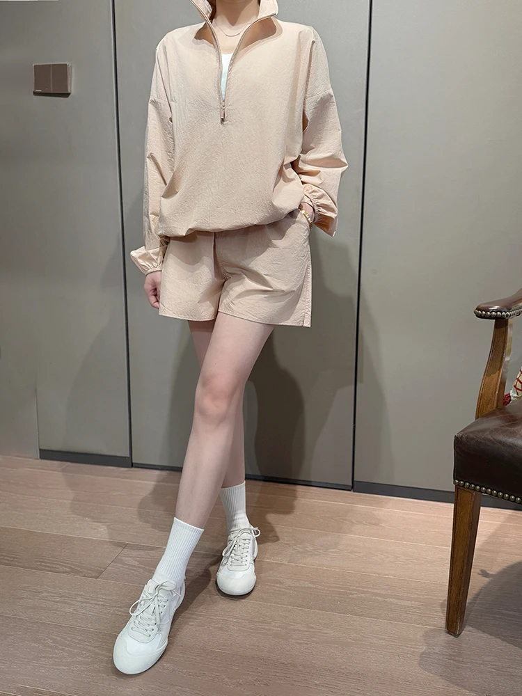 Pet Nameless Early Spring Half Zip Casual Jacket Shorts Set in Two Colors Commute Style Long Sleeve Loose Fit Cool Feeling
Pet Nameless Early Spring Half Zip Casual Jacket Shorts Set in Two Colors Commute Style Long Sleeve Loose Fit Cool Feeling