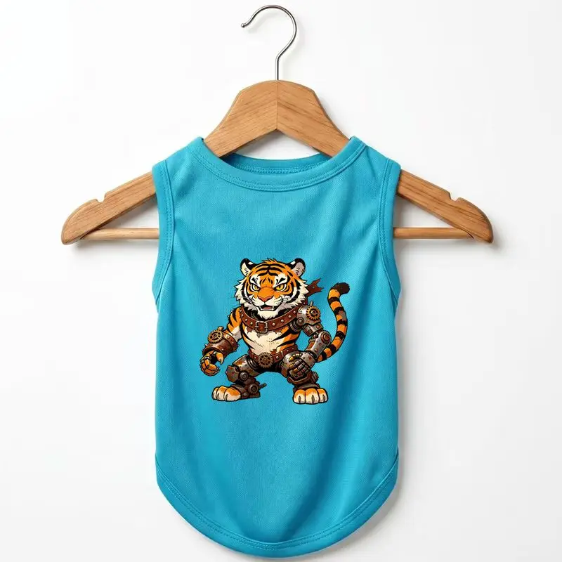 Dog Summer Vest Steampunk Tiger Print Breathable Cool Wear
Dog Summer Vest Steampunk Tiger Print Breathable Cool Wear