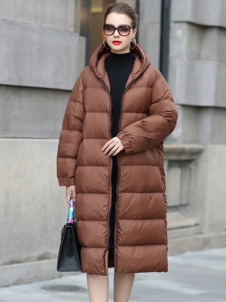 Long 2023 Light New Ultra Winter Women Puffer Jacket Thick 90% White Goose Down Coat Hooded Warm Parkas Female Outwear
Long 2023 Light New Ultra Winter Women Puffer Jacket Thick 90% White Goose Down Coat Hooded Warm Parkas Female Outwear