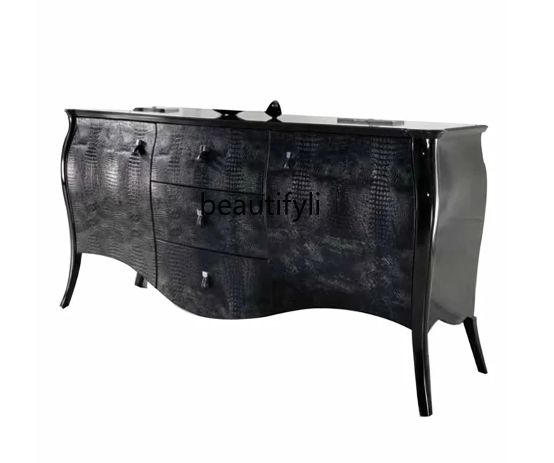 Italian light luxury solid wood dining side cabinet, carved storage side cabinet, high-end customized entrance cabinet
Italian light luxury solid wood dining side cabinet, carved storage side cabinet, high-end customized entrance cabinet