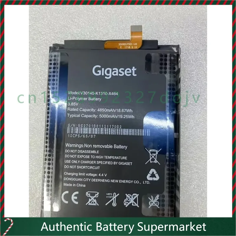 Новый аккумулятор для мобильного телефона Gigaset Gs270 V30145-K1310-X464 5000 мАч
Новый аккумулятор для мобильного телефона Gigaset Gs270 V30145-K1310-X464 5000 мАч