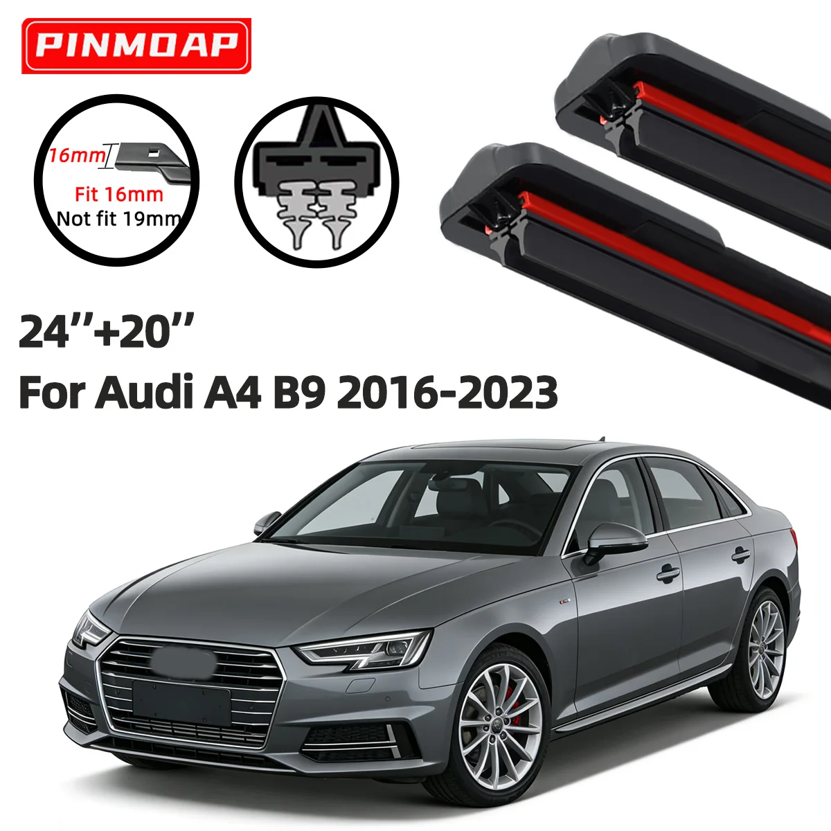For Audi A4 B9 2016-2023 Double Rubber Car Front Wiper Blades Windshield Quiet Durable Car Accessories Automotive Wiper
For Audi A4 B9 2016-2023 Double Rubber Car Front Wiper Blades Windshield Quiet Durable Car Accessories Automotive Wiper
