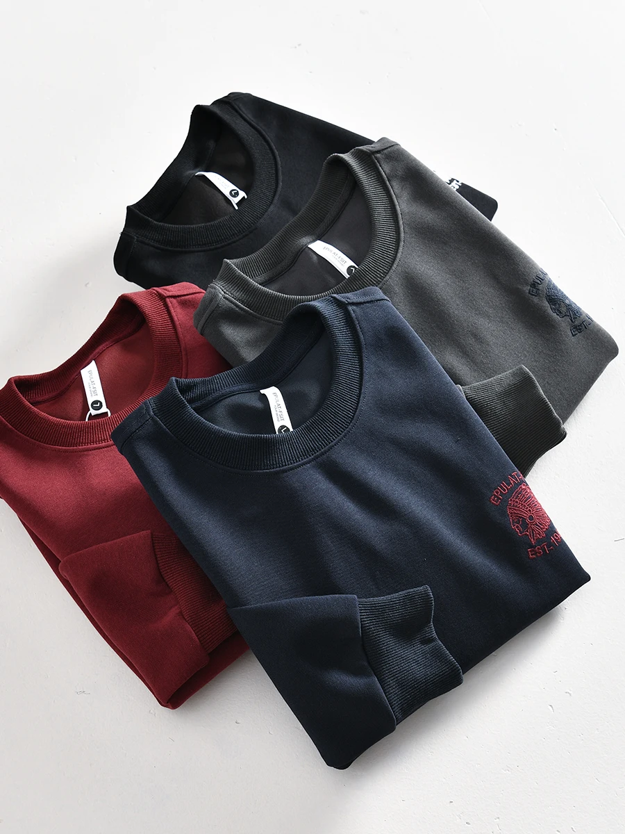 Men's Casual Loose Long Sleeve round Neck Sweatshirt Embroidered All-Match Fall Fashion American Retro Style Commuting Essential
Men's Casual Loose Long Sleeve round Neck Sweatshirt Embroidered All-Match Fall Fashion American Retro Style Commuting Essential