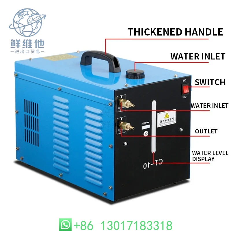CT-10 Portale Industrial Water Chiller 10L Low-db High Lift Pump Cooler TIG Welder Plasma Cutter Torch Cooling System
CT-10 Portale Industrial Water Chiller 10L Low-db High Lift Pump Cooler TIG Welder Plasma Cutter Torch Cooling System