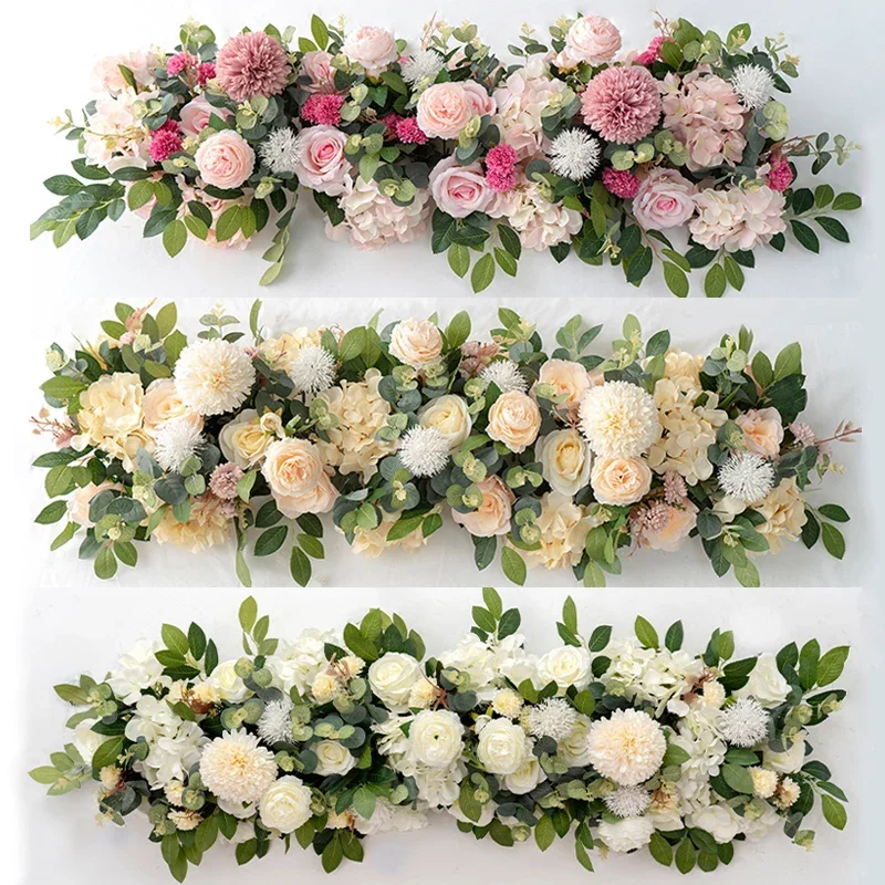 100cm Luxury White Rose Artificial Flower Row Wedding Table Centerpiece Flowers Backdrop Wall Arches Decor Party Stage Floral
100cm Luxury White Rose Artificial Flower Row Wedding Table Centerpiece Flowers Backdrop Wall Arches Decor Party Stage Floral