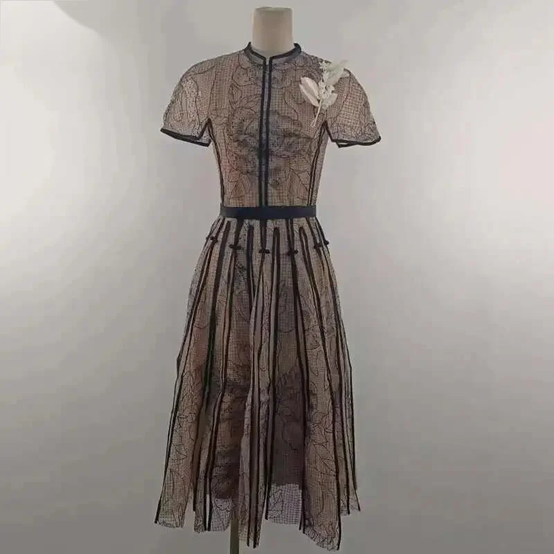 2026 Spring And Summer New Geometric Pattern Embroidery Stylish Women Dress Mesh ert Short Sleeve Dresses Female 3QWKPF5
2026 Spring And Summer New Geometric Pattern Embroidery Stylish Women Dress Mesh ert Short Sleeve Dresses Female 3QWKPF5
