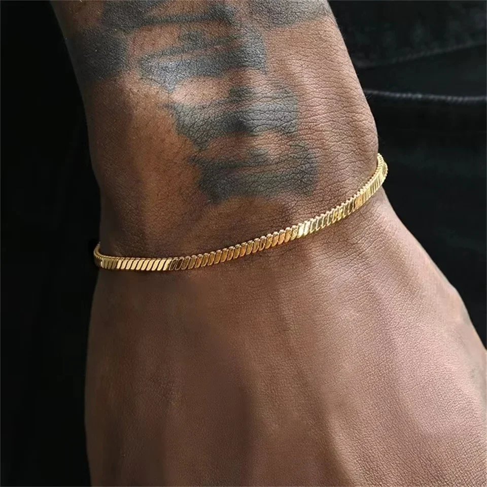 Hip Hop Stainless Steel Snake Bone Chain Bracelet Men Jewelry Trend Basic Chain Bracelet For Women Fashion Party Bracelet
Hip Hop Stainless Steel Snake Bone Chain Bracelet Men Jewelry Trend Basic Chain Bracelet For Women Fashion Party Bracelet