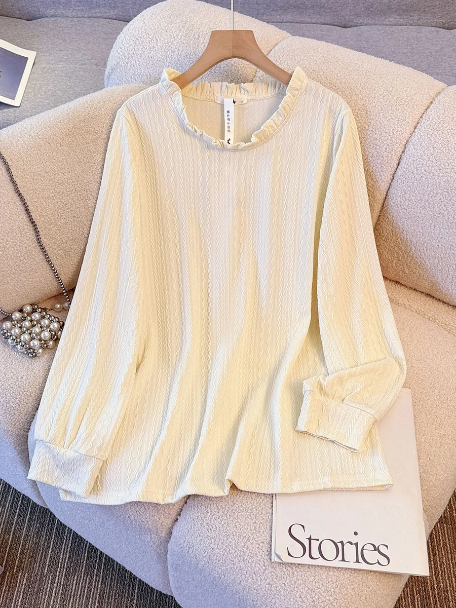 Футболка с длинным рукавом для полных женщин, весна-осень, нежный стиль, цвет абрикосовый, размеры 5XL-9XL (до 150 кг)
Футболка с длинным рукавом для полных женщин, весна-осень, нежный стиль, цвет абрикосовый, размеры 5XL-9XL (до 150 кг)