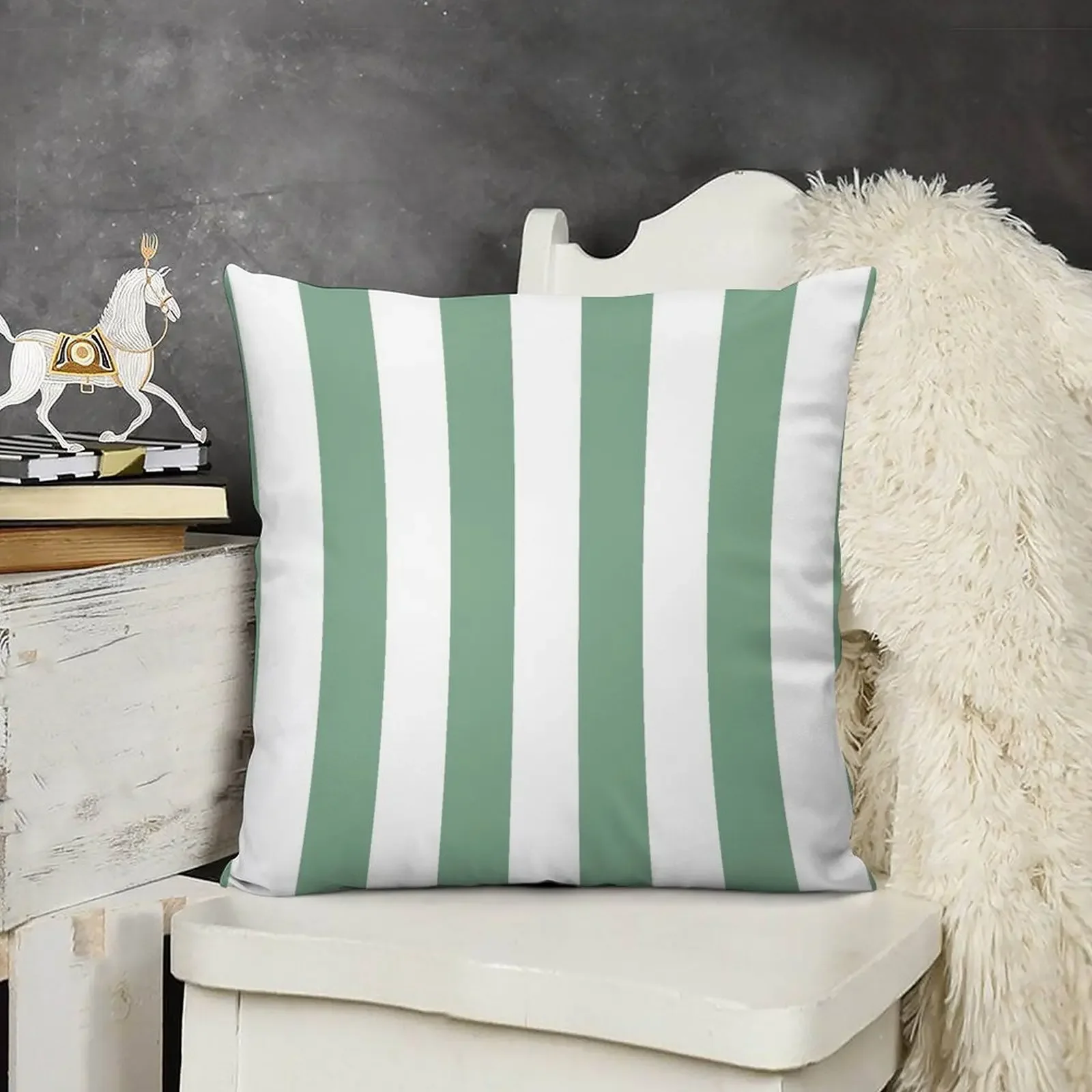 Sage Green and White Vertical Cabana Tent Stripes Throw Pillow Pillow Cover Sofa Cushions Covers Luxury Cushion Cover pillow
Sage Green and White Vertical Cabana Tent Stripes Throw Pillow Pillow Cover Sofa Cushions Covers Luxury Cushion Cover pillow