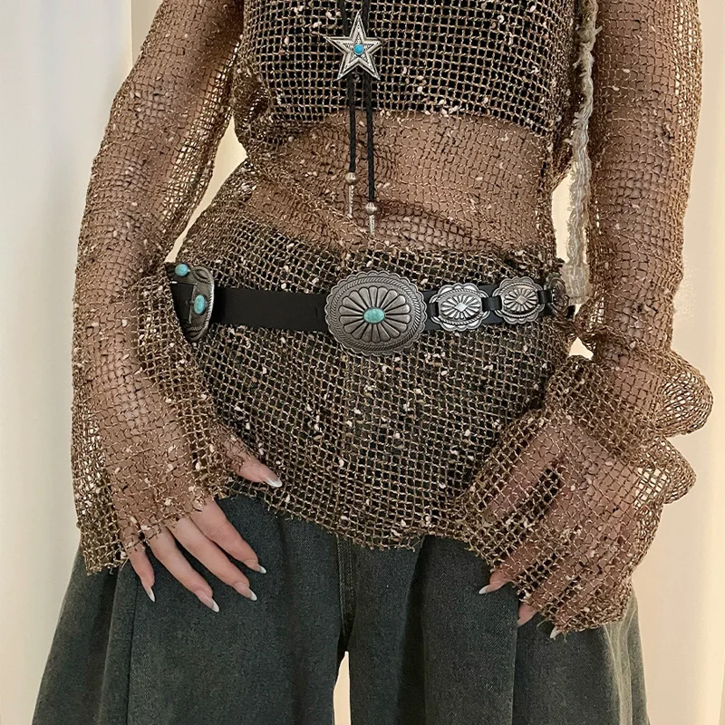 Rock Retro Heavy metal band cowboy cowgirl Ladie's Belts Waist Decorative Girdle Hit hot Pung Pu Leather For Jeans Accessories
Rock Retro Heavy metal band cowboy cowgirl Ladie's Belts Waist Decorative Girdle Hit hot Pung Pu Leather For Jeans Accessories