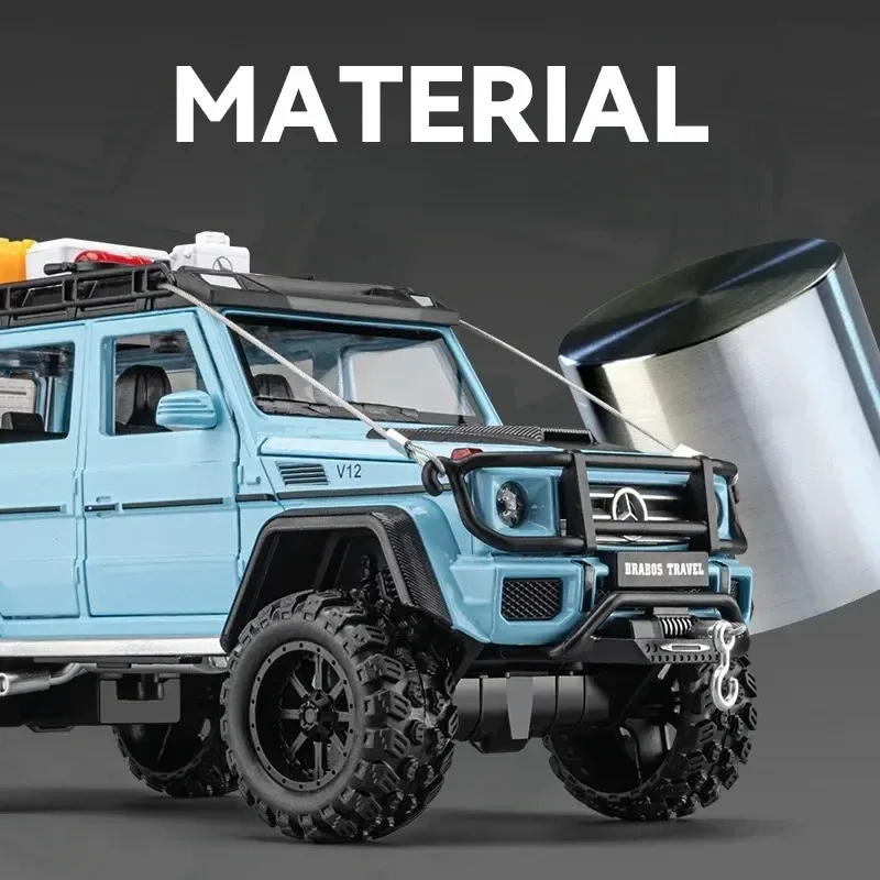 1:24 Mercedes-Benz BRABOS G550 4X4 modified alloy off-road vehicle model decoration collection gift
1:24 Mercedes-Benz BRABOS G550 4X4 modified alloy off-road vehicle model decoration collection gift