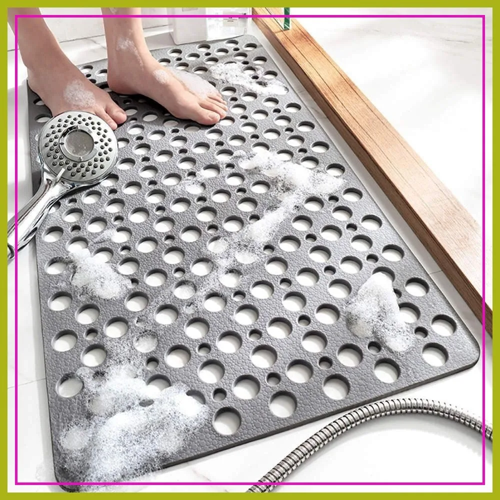 Non Slip Bathtub Mat with Strong Suction Cups, Quick Drain, Machine Washable, 30x17in Gray
Non Slip Bathtub Mat with Strong Suction Cups, Quick Drain, Machine Washable, 30x17in Gray