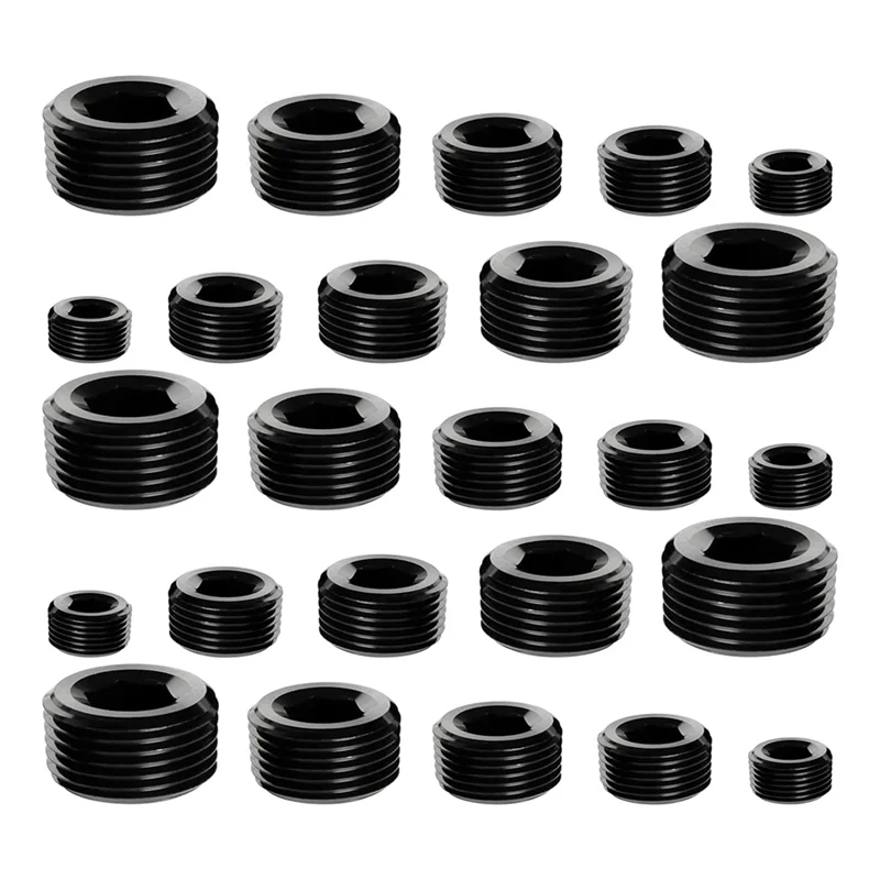 AC23-Carbon Steel Pipe Plug Parts Combination Kit, NPT Male Hexagonal Thread Sleeve Plug For Sealing Pipe Ports A
AC23-Carbon Steel Pipe Plug Parts Combination Kit, NPT Male Hexagonal Thread Sleeve Plug For Sealing Pipe Ports A