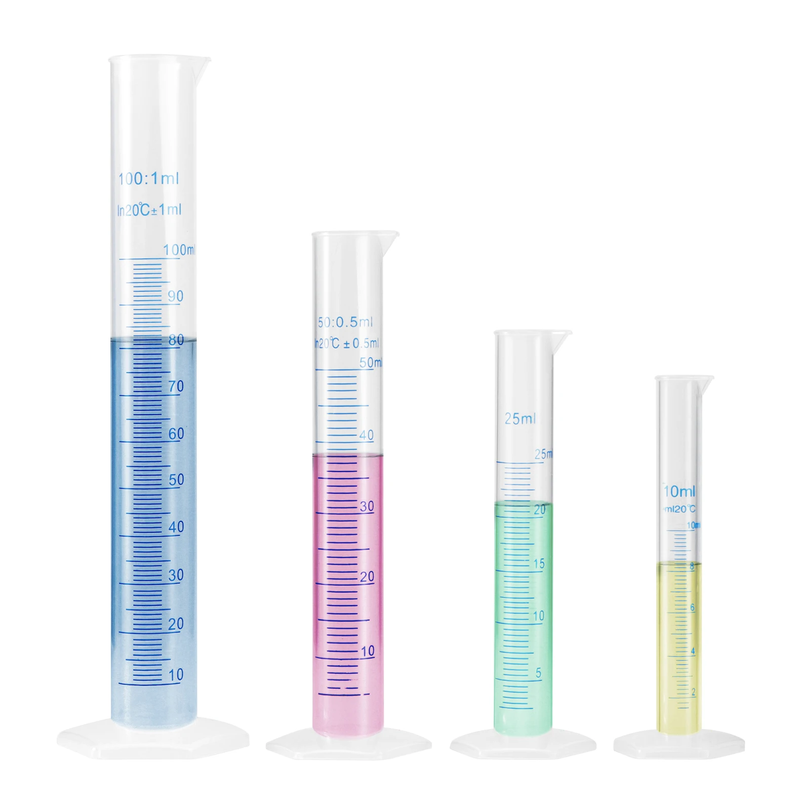 4Pcs Transparent Plastic Measuring Cylinder Set Food Grade Accurate Measurement Wide Rim Tapered Spout Stable Base 10Ml 25Ml
4Pcs Transparent Plastic Measuring Cylinder Set Food Grade Accurate Measurement Wide Rim Tapered Spout Stable Base 10Ml 25Ml