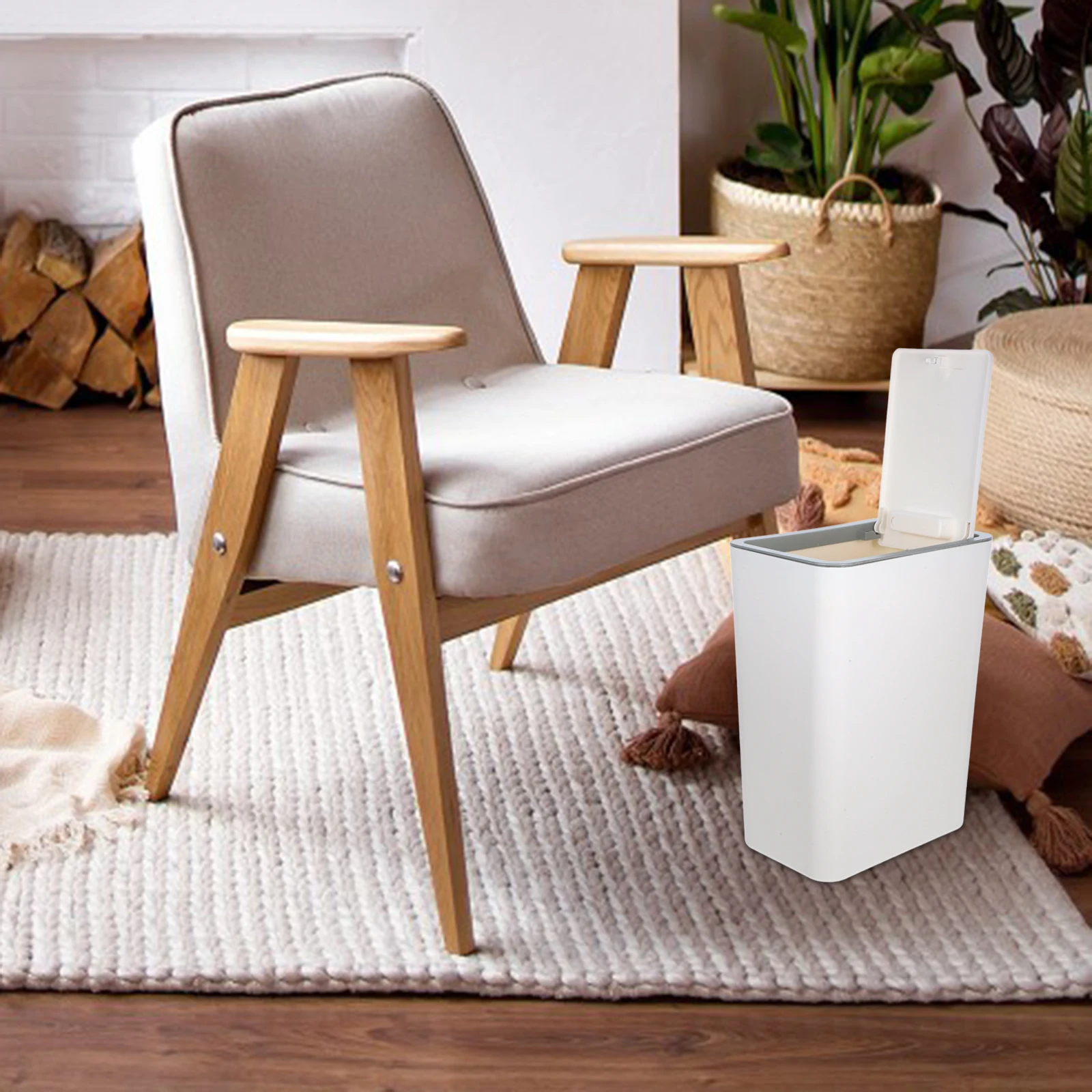 Press Trash Can Garbage Office Waste Basket Crack-pressed Narrow Bathroom Small Kitchen
Press Trash Can Garbage Office Waste Basket Crack-pressed Narrow Bathroom Small Kitchen