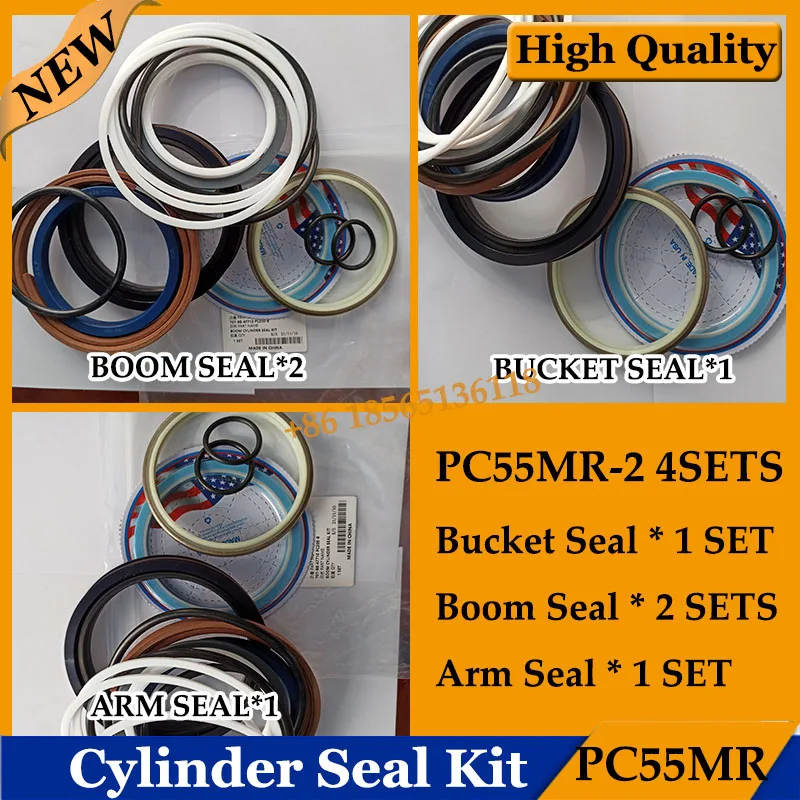 4Sets PC55MR-2 Arm Boom Bucket Cylinder Seal Kit for PC55 Excavator Hydraulic Oil Seal Repair Kit
4Sets PC55MR-2 Arm Boom Bucket Cylinder Seal Kit for PC55 Excavator Hydraulic Oil Seal Repair Kit