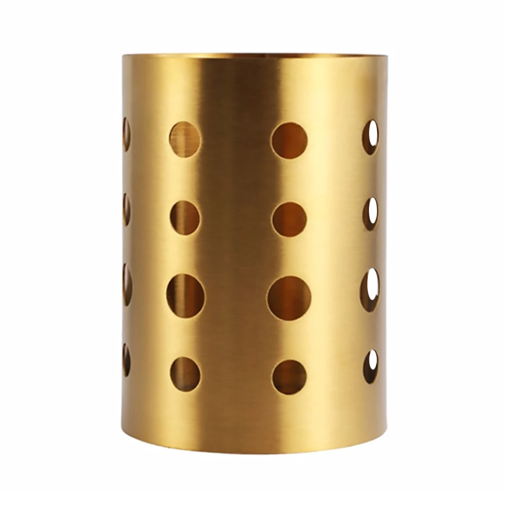 Stainless Steel Chopsticks Holder Gold Small Size Kitchen Utensil Drying Rack Spoon Fork Storage Canister Cutlery Basket
Stainless Steel Chopsticks Holder Gold Small Size Kitchen Utensil Drying Rack Spoon Fork Storage Canister Cutlery Basket
