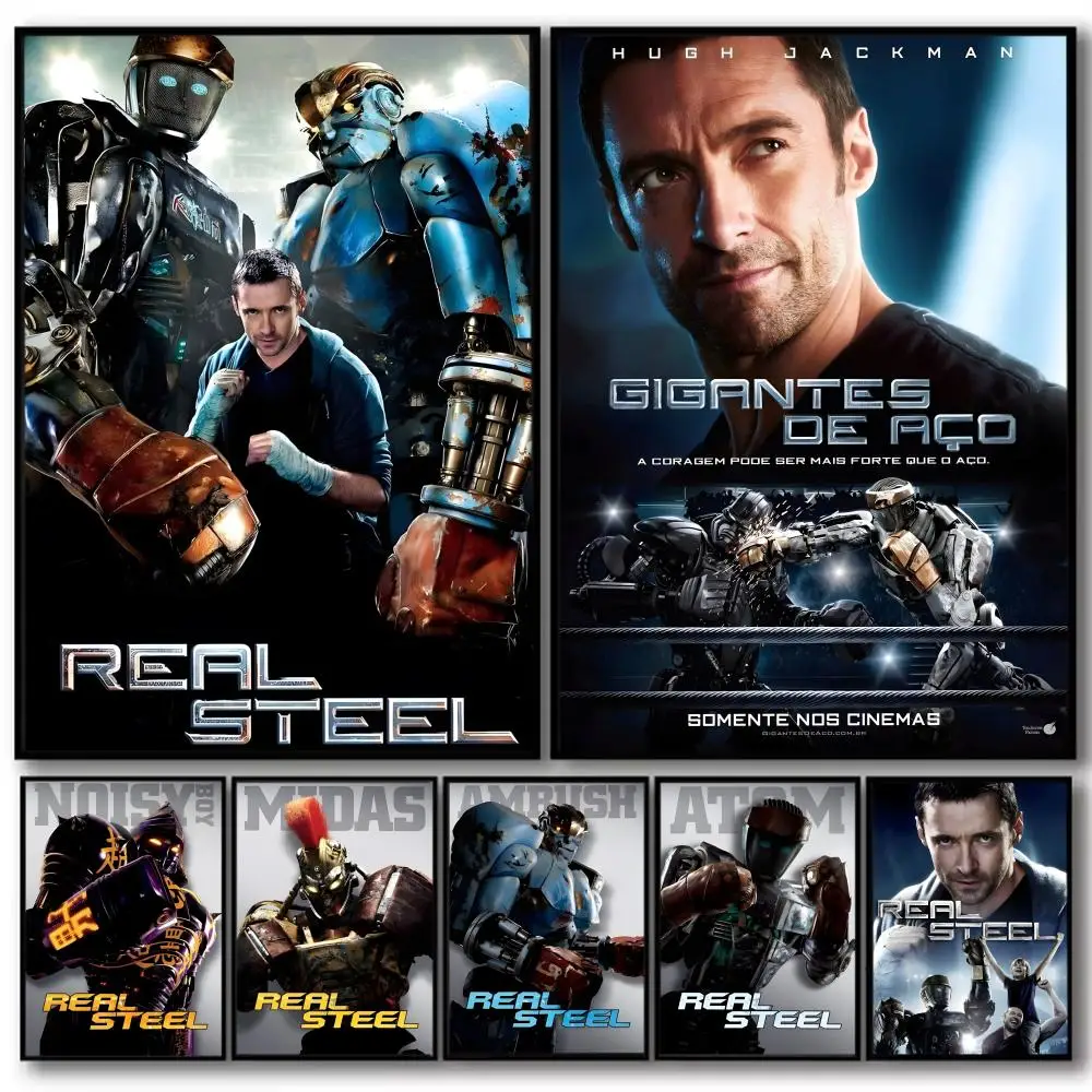 Movie R-real Steel 2011 Painting Calligraphy High-Quality Cotton Canvas Poster Wall Art for Living Room Coffee House Decor
Movie R-real Steel 2011 Painting Calligraphy High-Quality Cotton Canvas Poster Wall Art for Living Room Coffee House Decor