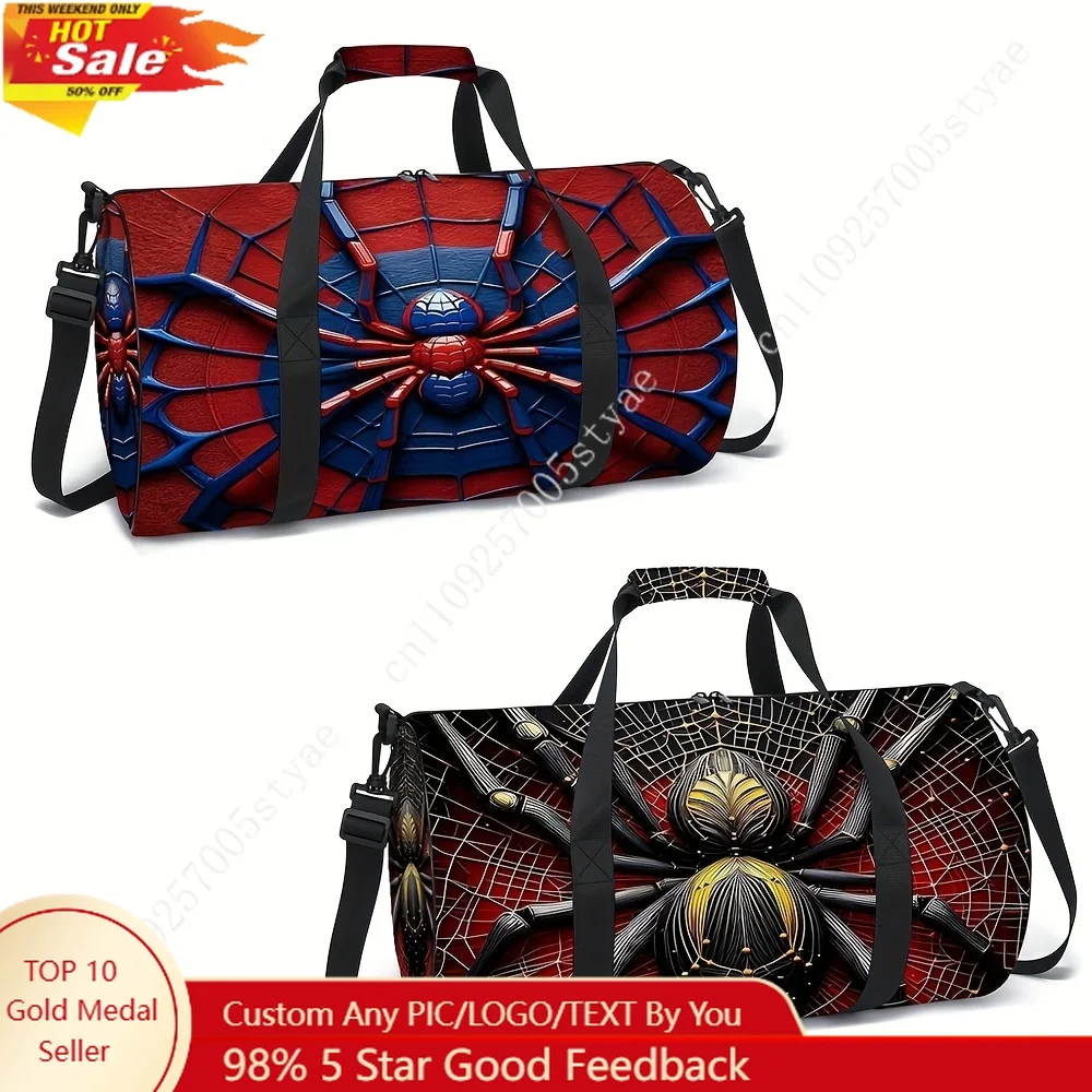 1pc Spider Print Cylinder Travel Bag Crafted From Lightweight Polyester Fiber with An Adjustable Shoulder Strap and Foldable
1pc Spider Print Cylinder Travel Bag Crafted From Lightweight Polyester Fiber with An Adjustable Shoulder Strap and Foldable