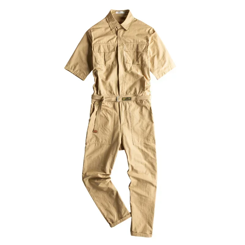 Summer Harajuka Men's Short-Sleeved Jumpsuit Hip Hop Casual Multi-Pockets Solid Color Cargo Overalls Fashion Men's Trousers 5XL
Summer Harajuka Men's Short-Sleeved Jumpsuit Hip Hop Casual Multi-Pockets Solid Color Cargo Overalls Fashion Men's Trousers 5XL