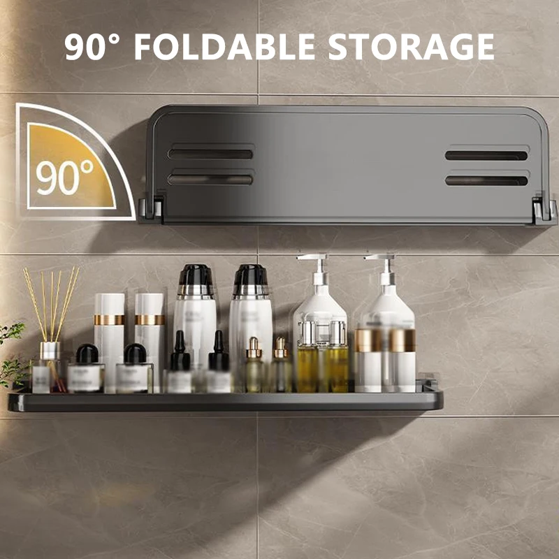 Foldable Bathroom Shelf Sink Toilet Toilet Bathroom Wall-mounted Non-perforated Storage Rack Shampoo Rack Home Furnishings
Foldable Bathroom Shelf Sink Toilet Toilet Bathroom Wall-mounted Non-perforated Storage Rack Shampoo Rack Home Furnishings