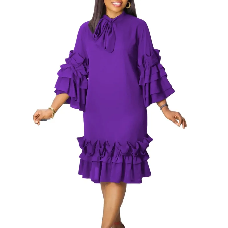 African Dresses For Women Purple Design Dashiki Abaya Bandage Midi Bazin Vintage Robe Gowns Africa Sexy Lady Party Dress
African Dresses For Women Purple Design Dashiki Abaya Bandage Midi Bazin Vintage Robe Gowns Africa Sexy Lady Party Dress