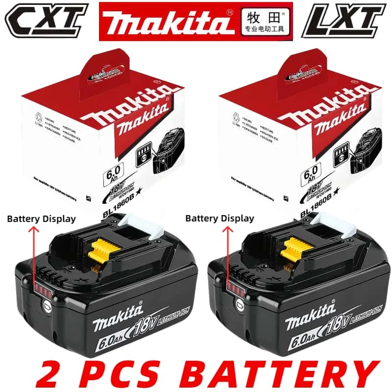 100% original Makita 6Ah/5Ah/3Ah for Makita 18V Battery BL1840 BL1830B BL1850B BL1850 BL1860 BL1815 Replacement Lithium Battery
100% original Makita 6Ah/5Ah/3Ah for Makita 18V Battery BL1840 BL1830B BL1850B BL1850 BL1860 BL1815 Replacement Lithium Battery