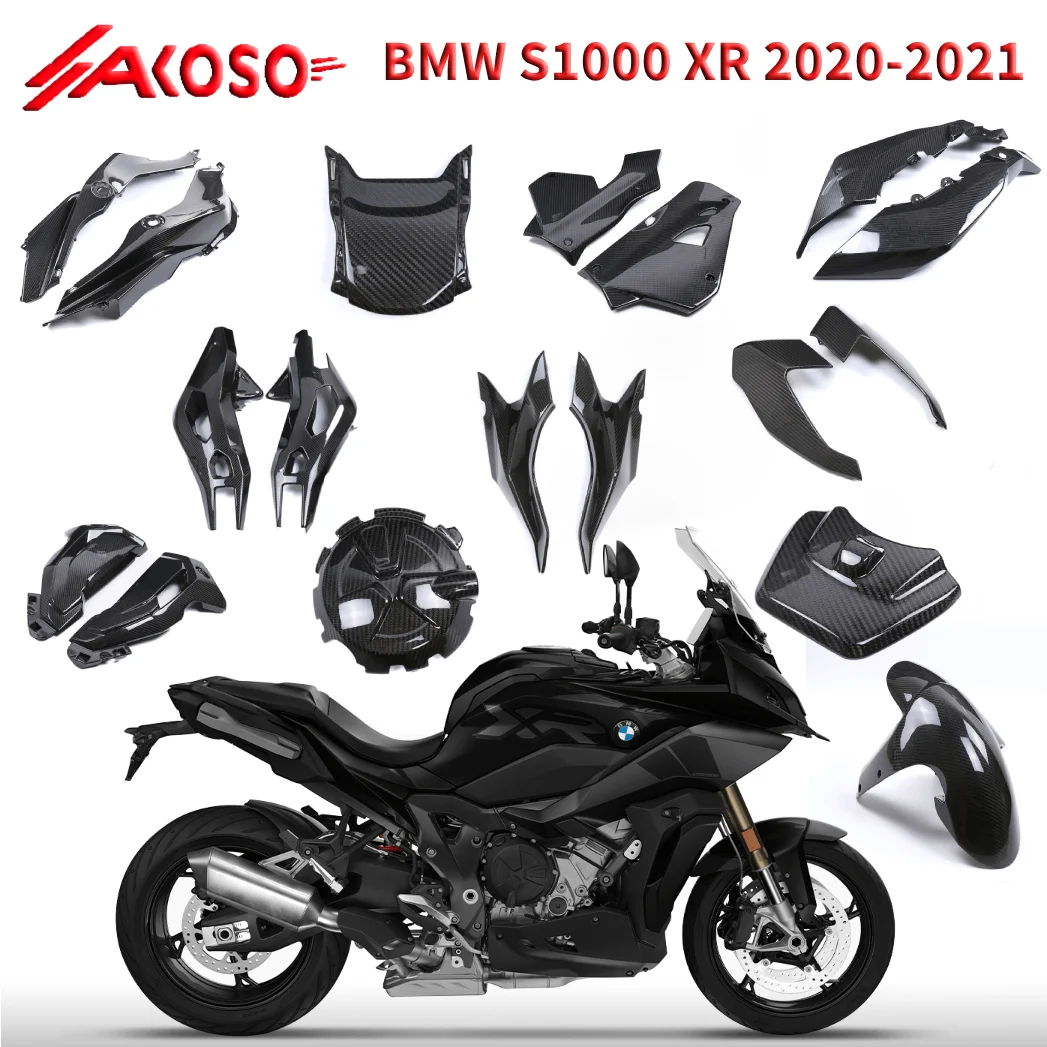For BMW S1000XR 2021 AKOSO Carbon Fiber Complete Fairing Kit Motorcycle Full Body Cowling Cover Panel Set
For BMW S1000XR 2021 AKOSO Carbon Fiber Complete Fairing Kit Motorcycle Full Body Cowling Cover Panel Set