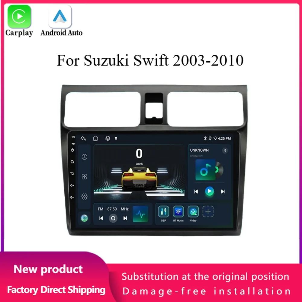 For Suzuki Swift 2003-2010 Car Radio Multimedia Player Navigation 4G GPS Android Bluetooth Wireless CarPlay Touch Screen Stereo
For Suzuki Swift 2003-2010 Car Radio Multimedia Player Navigation 4G GPS Android Bluetooth Wireless CarPlay Touch Screen Stereo