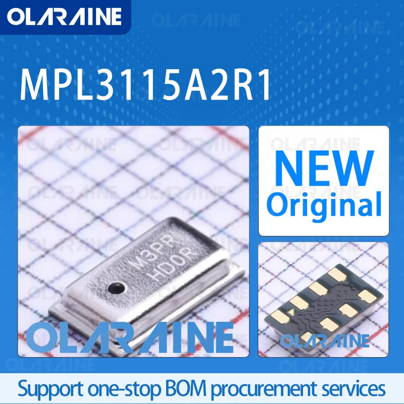 1/5/10Pcs MPL3115A2R1 LGA-8original 100% new ic chip Board interface pressure sensor Accuracy 400 Pa I2C Voltage 3.6 V
1/5/10Pcs MPL3115A2R1 LGA-8original 100% new ic chip Board interface pressure sensor Accuracy 400 Pa I2C Voltage 3.6 V