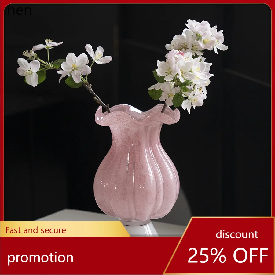 HXL Pink Desktop Flower Vase Table Decoration Vase
HXL Pink Desktop Flower Vase Table Decoration Vase