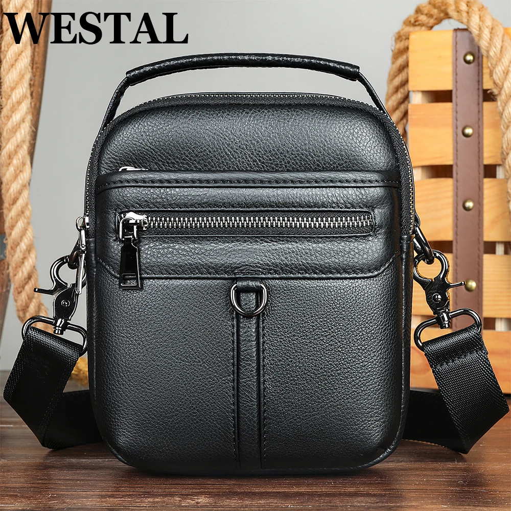 WESTALFirst Layer Cowhide Men's Leather Crossbody Bag Multifunctional Shoulder Bag Briefcase Casual Travel Messenger Bag
WESTALFirst Layer Cowhide Men's Leather Crossbody Bag Multifunctional Shoulder Bag Briefcase Casual Travel Messenger Bag
