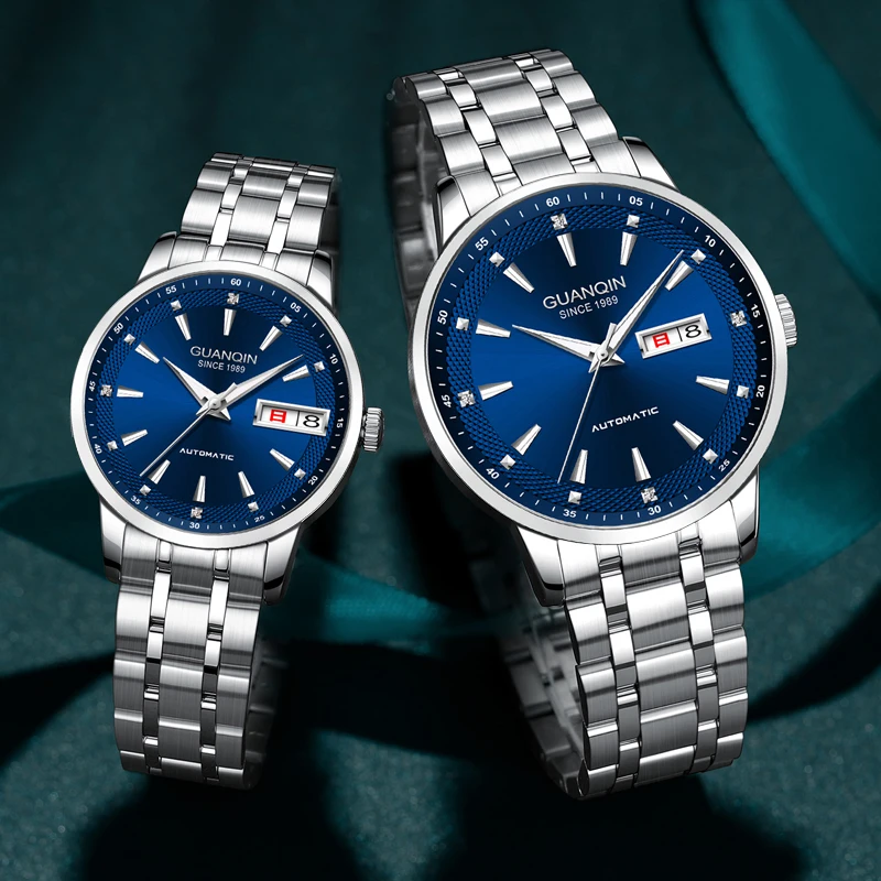 Guanqin tungsten steel watch, couple's fully automatic mechanical watch, men's watch, waterproof fashion, business trend watch
Guanqin tungsten steel watch, couple's fully automatic mechanical watch, men's watch, waterproof fashion, business trend watch