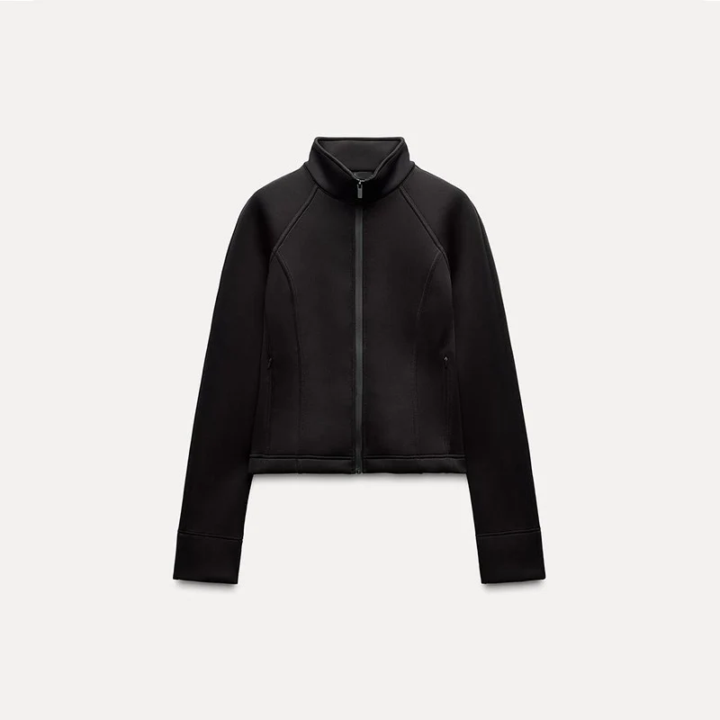 Women's Diving Suit Fabric Effect Long Sve Jaet Outerwear New Autumn Winter Street Sle Collar Button Closure or...
Women's Diving Suit Fabric Effect Long Sve Jaet Outerwear New Autumn Winter Street Sle Collar Button Closure or...