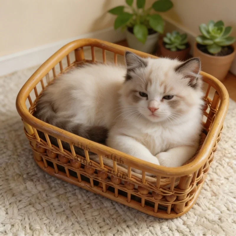 Handmade Indonesian Rattan Pet Photography Basket for Small Cat Dog Photoshoot Posing Bed Prop Breathable Natural Woven Basket
Handmade Indonesian Rattan Pet Photography Basket for Small Cat Dog Photoshoot Posing Bed Prop Breathable Natural Woven Basket