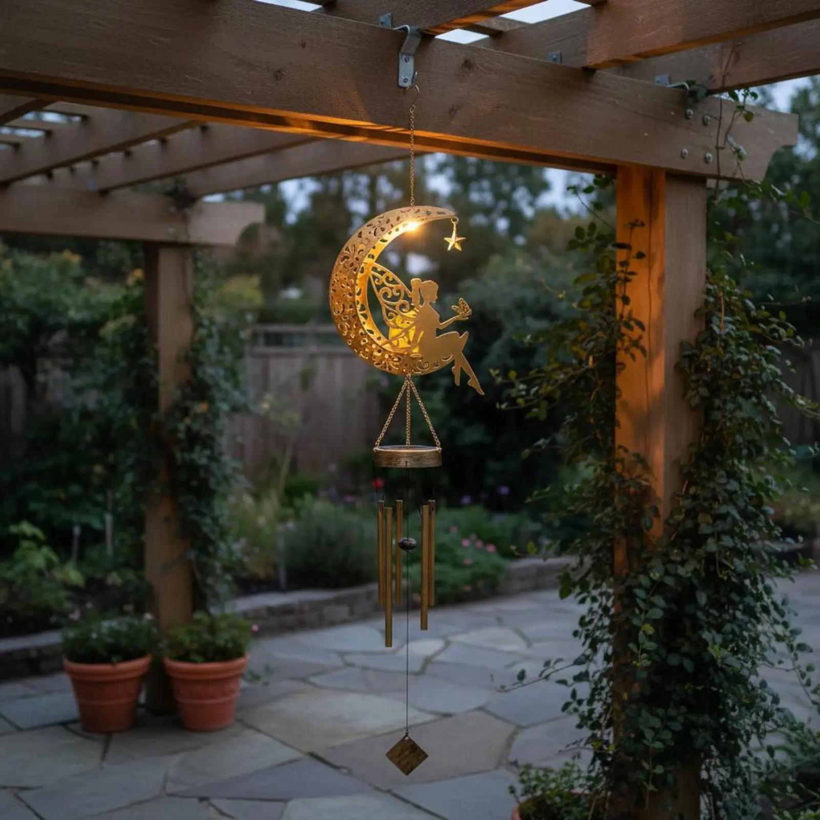 Luminous Air Tinkler Luminary Waterproof Solar Powered Hanging Tinkler Outdoor Lighting Wrought Iron Garden Decor for Patio
Luminous Air Tinkler Luminary Waterproof Solar Powered Hanging Tinkler Outdoor Lighting Wrought Iron Garden Decor for Patio