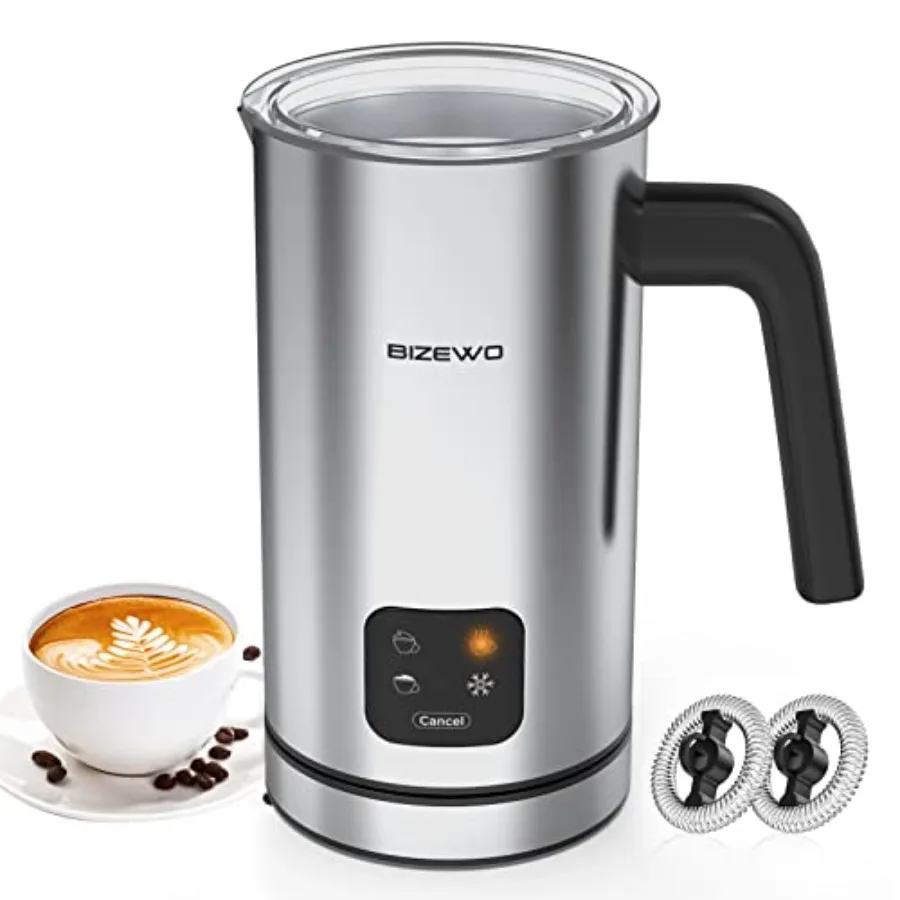 Electric Milk Frother 4 IN 1 Stainless Steel Touch Screen Milk Steamer for Coffee Latte Macchiato Cappuccino Hot Chocolate Warm
Electric Milk Frother 4 IN 1 Stainless Steel Touch Screen Milk Steamer for Coffee Latte Macchiato Cappuccino Hot Chocolate Warm