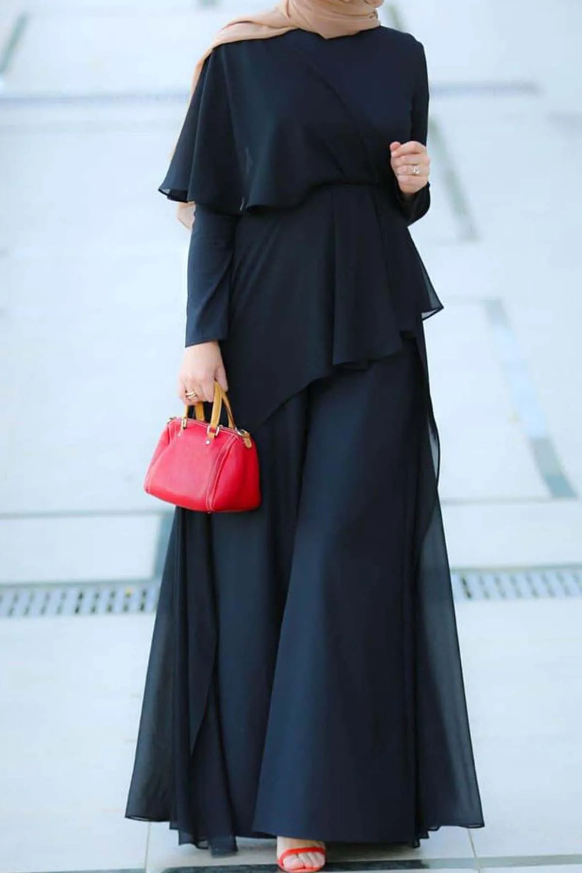 Muslim 2 Piece Set Women Crew Neck Chiffon Irregular Blouse Top With Wide Leg Pants 2 Pcs Set
Muslim 2 Piece Set Women Crew Neck Chiffon Irregular Blouse Top With Wide Leg Pants 2 Pcs Set